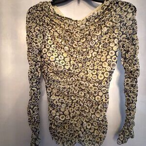 Chiffon floral long-sleeve top - Baum Und Peferdgarten - size M